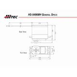 HRC35496S RCD Inc HS-5496MH Standard Digital HV Metal Gear Servo