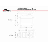 HRC35625S RCD Inc HS-5625MG Standard Digital High Speed Metal Gear Servo