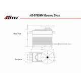 HRC35765S RCD Inc HS-5765MH Giant Scale Digital HV Metal Gear Servo