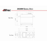 HRC36625 RCD Inc D625MW Standard Digital High Speed Metal Gear Servo