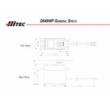 D646WP Standard Digital High Torque Waterproof Metal Gear Servo - HRC36646