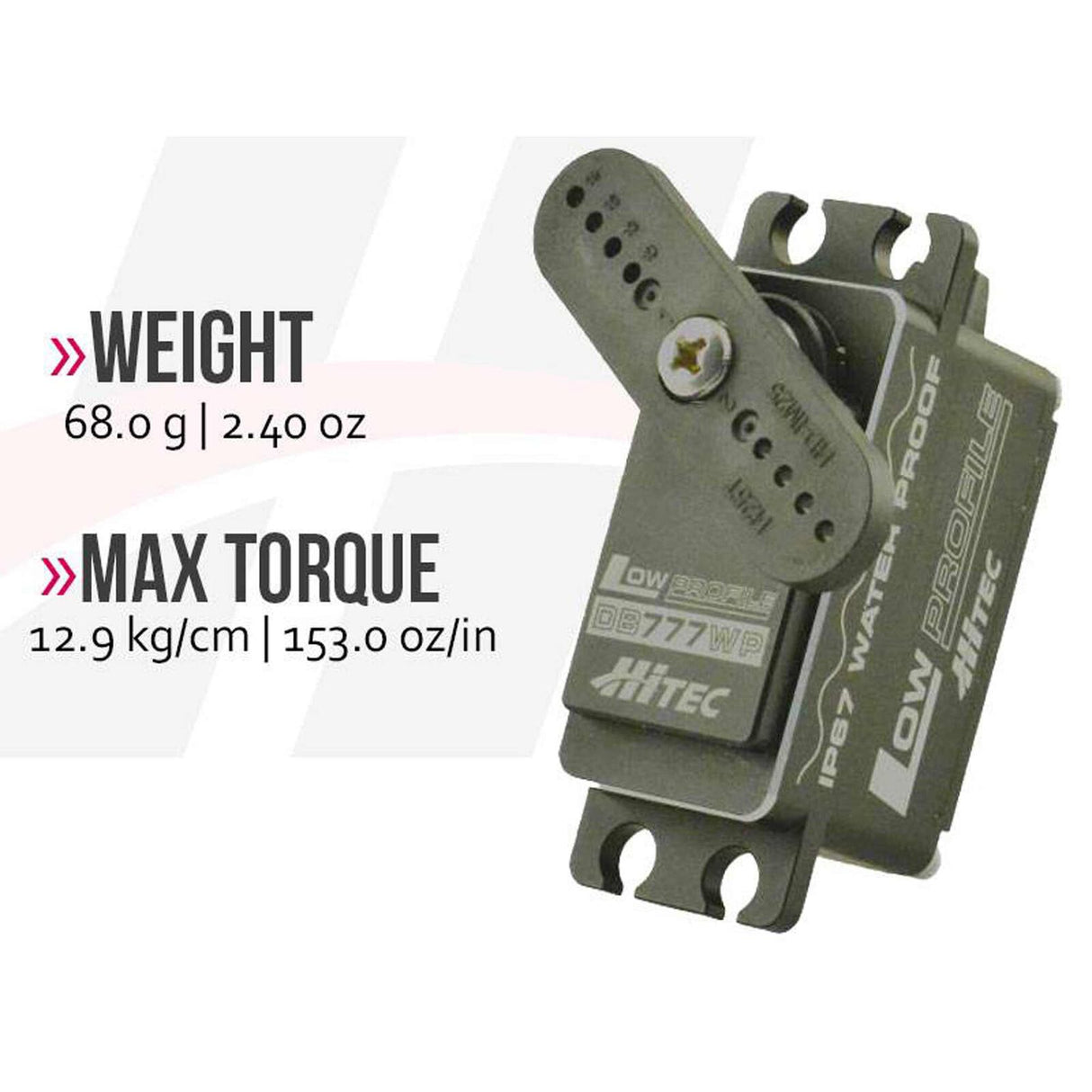 HRC36778 RCD Inc DB777WP Standard Digital Brushless Waterproof Metal Gear Surface Servo