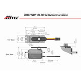 HRC36778 RCD Inc DB777WP Standard Digital Brushless Waterproof Metal Gear Surface Servo