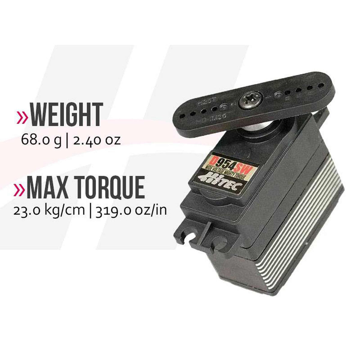 HRC36954 RCD Inc D954SW Standard Digital High Torque Steel Gear Servo