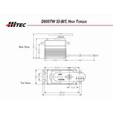 HRC36955 RCD Inc D955TW Standard Digital Monster Torque Titanium Gear Servo