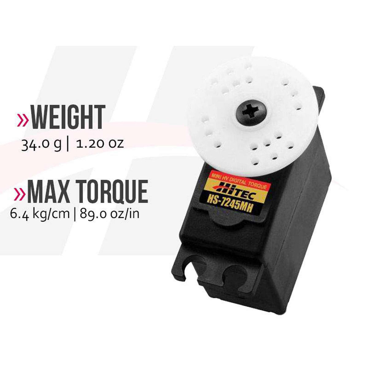 HRC37245S RCD Inc HS-7245MH Mini Digital HV High Torque Metal Gear Servo