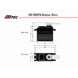HRC37955S RCD Inc HS-7955TG High Resolution High Torque Servo: Universal