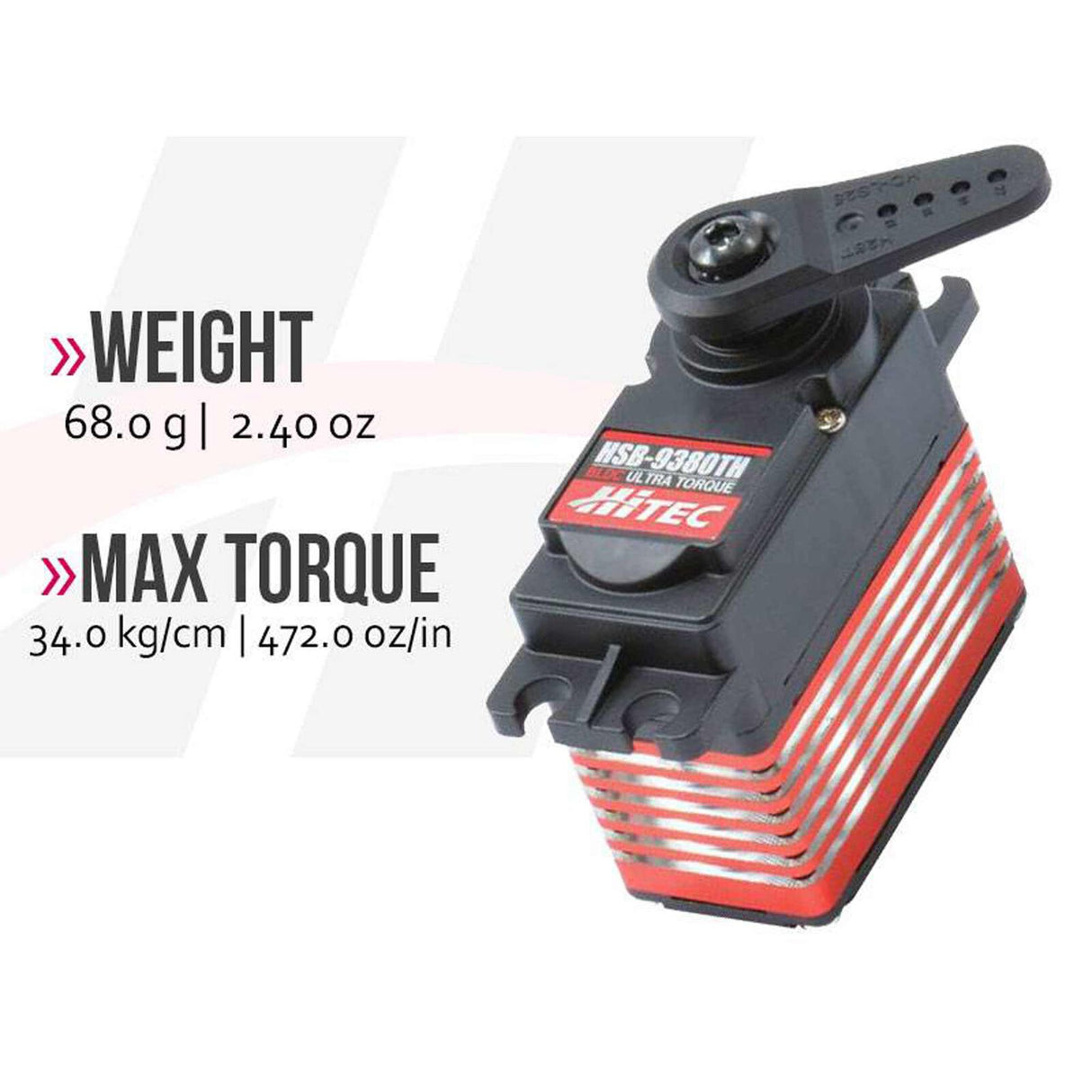 HRC39383S RCD Inc HSB-9380TH High Speed, Brushless, Titanium Gear Servo