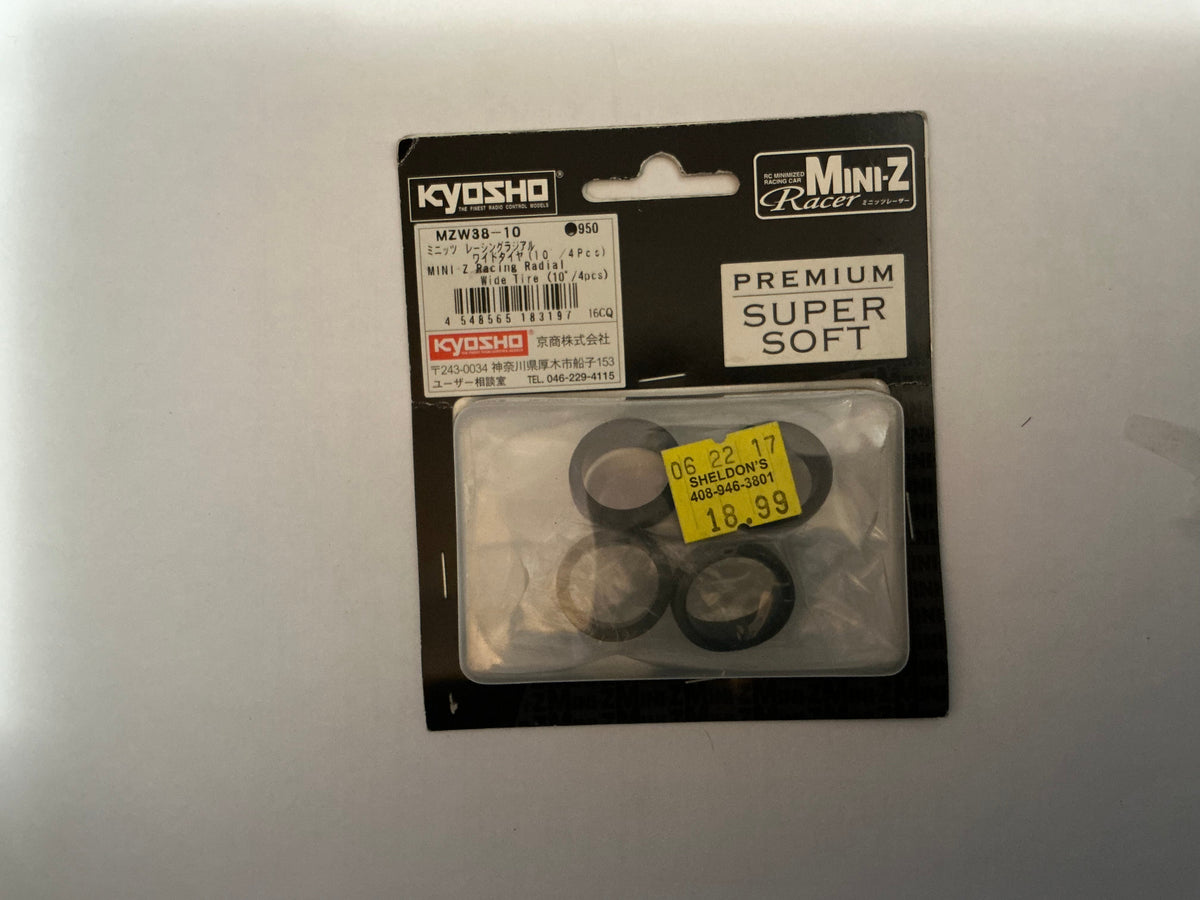 KYOSHO MINI Z Racing Radial Ride Tire (10/4pcs) MZW3B-10