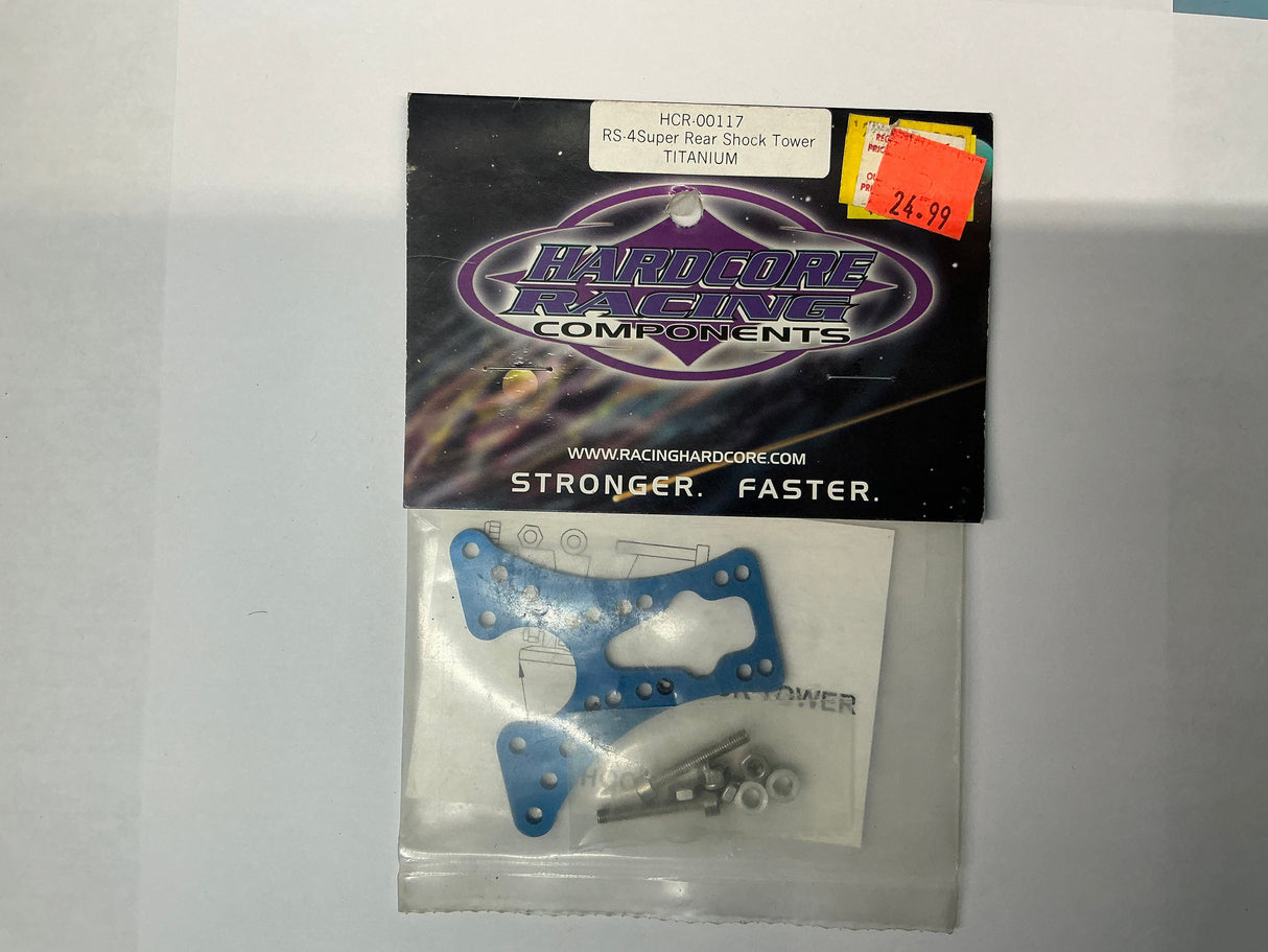 HARDCORE RACING RS-4 Super Rear Shock Tower Titanium HCR00117