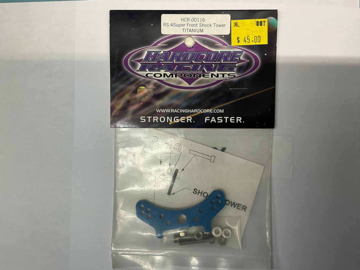 HARDCORE RACING RS-4Super Front Shock Tower Titanium HCR00116
