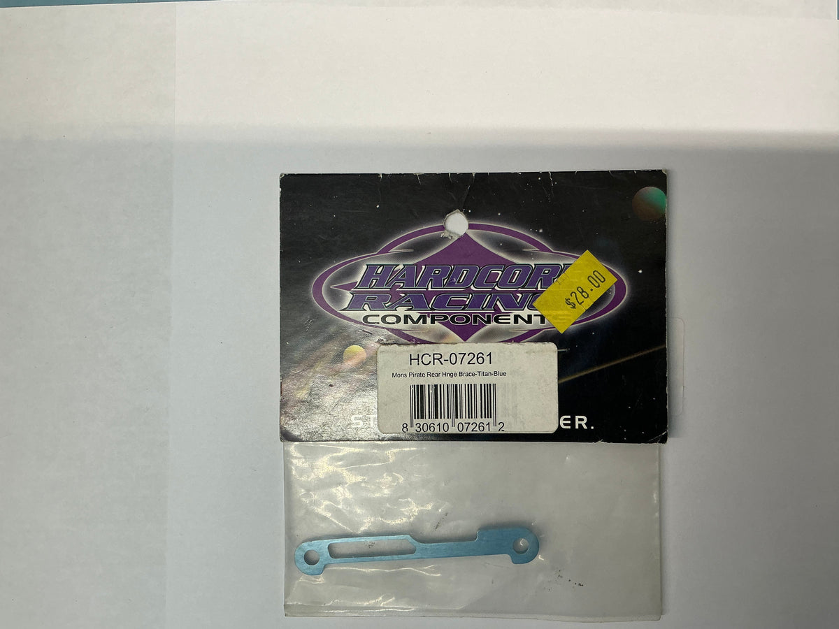 HARDCORE RACING Mons Pirate Rear Hnge Brace-Titan-Blue HCR07261