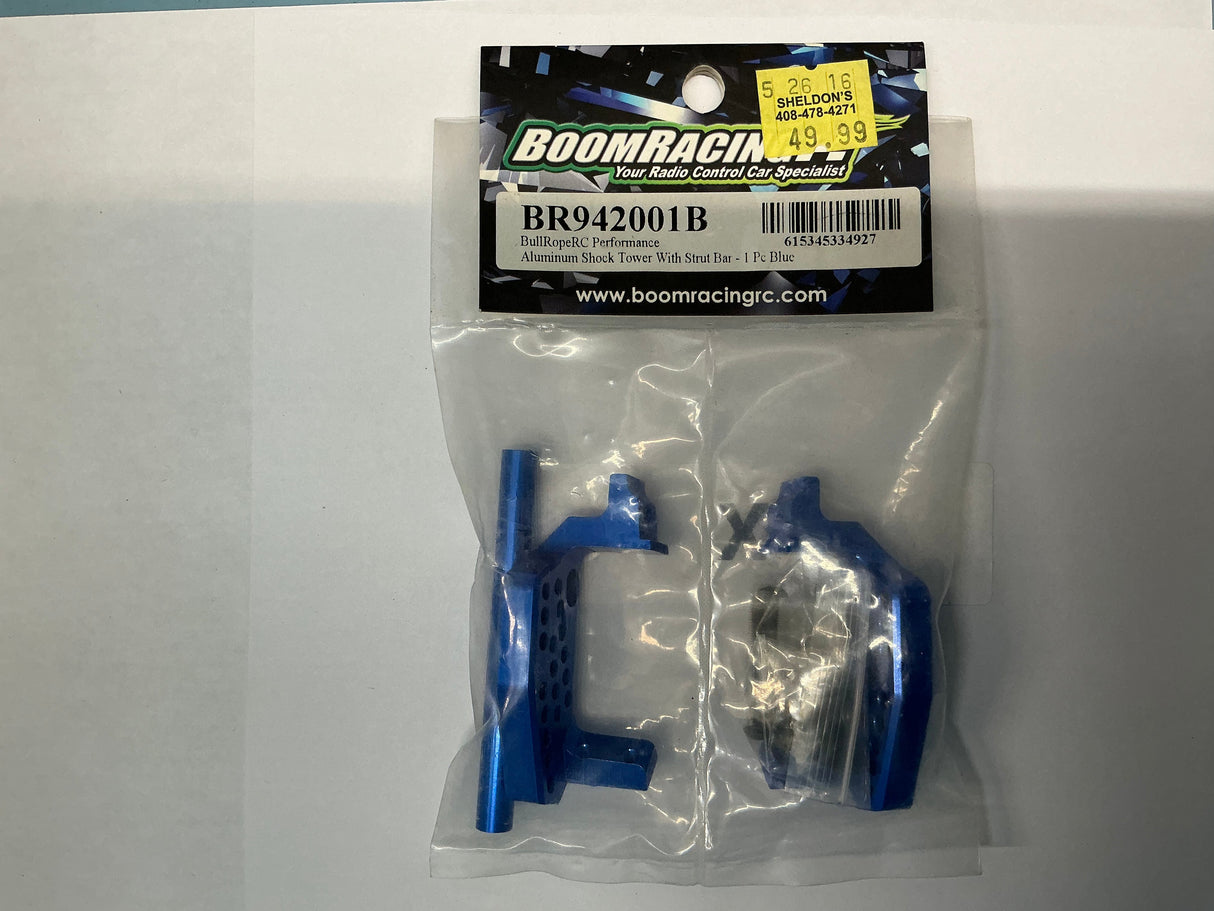 BOOMRACING Alumimun Shock Tower With Strut Bar - Blue BR942001B