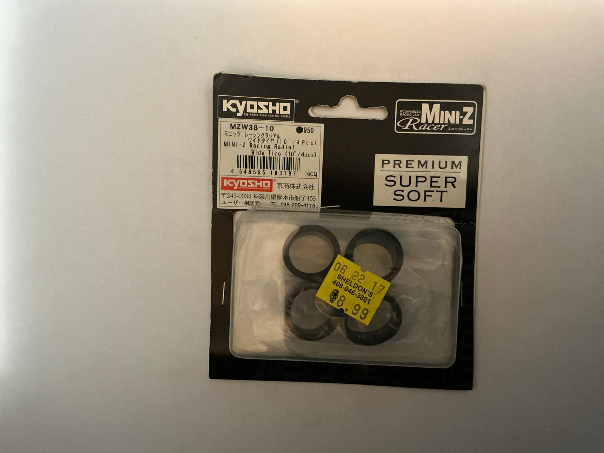 KYOSHO MINI-Z Racing Radial Wide Tire (10/4pcs) MZW38-10