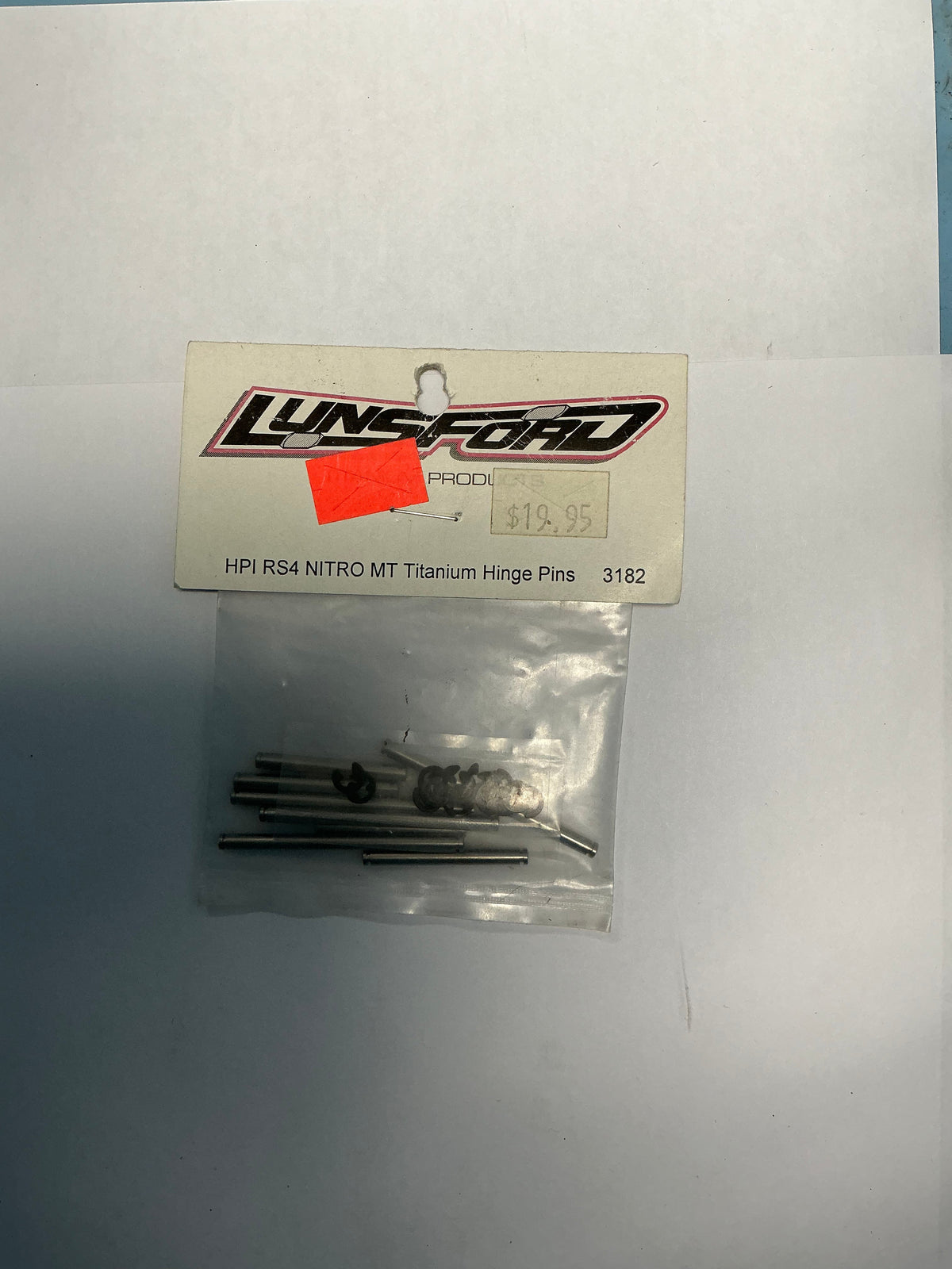 LUNSFORD HPI RS4 NITRO MT Titanium Hinge Pins 3182