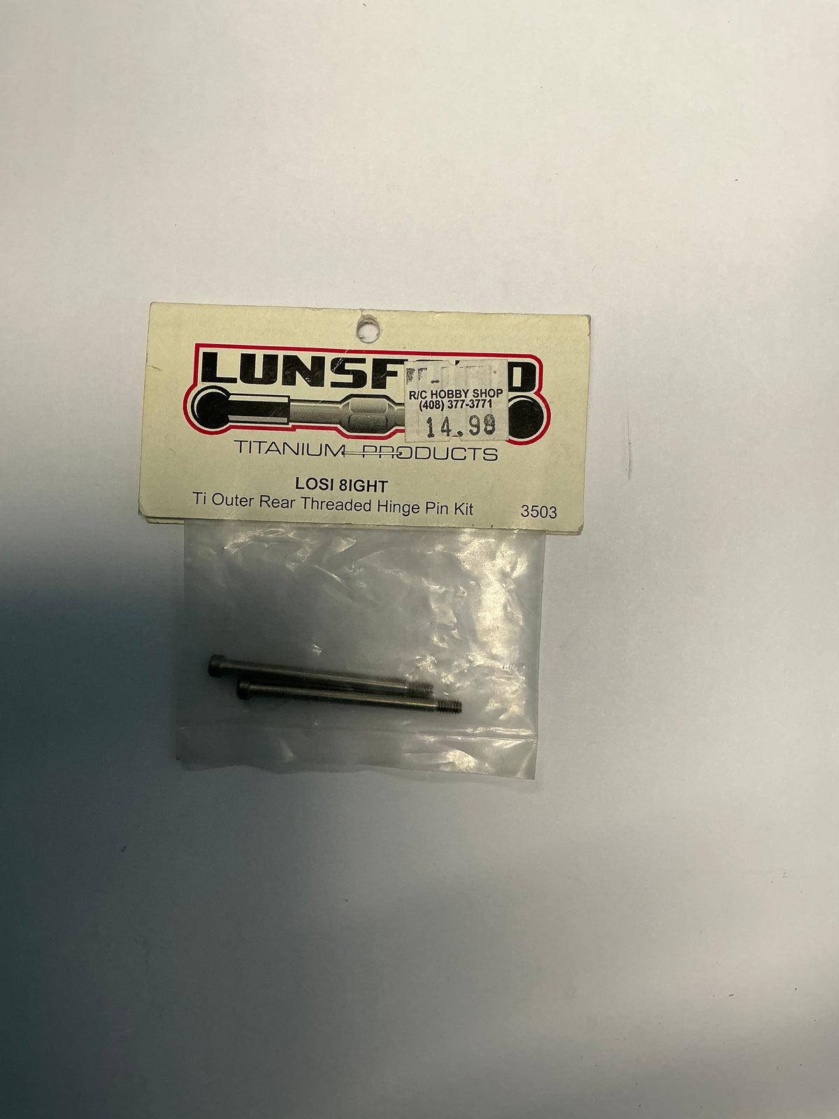 LUNSFORD Ti Outer Rear Threaded Hinge Pin Kit 3503