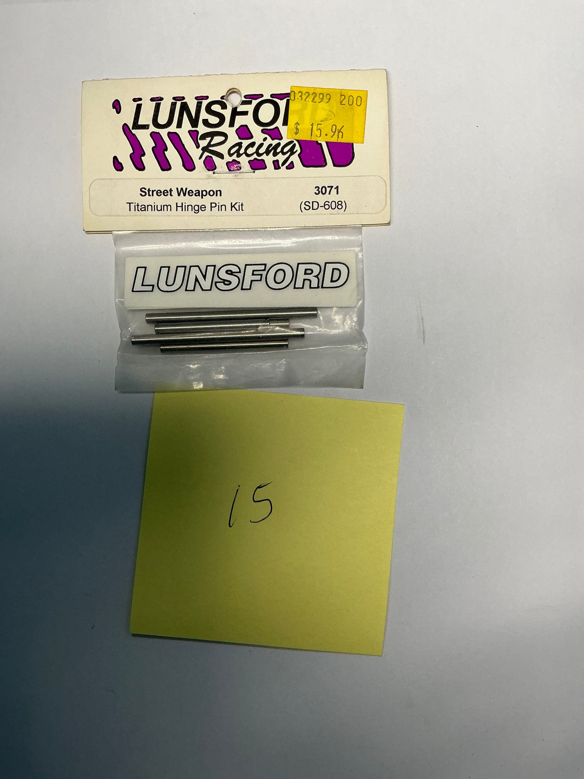 LUNSFORD Street Weapon Titanium Hinge Pin Kit (SD-608) 3071