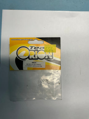 Team ORION Micro Alum. Wheel Locknut (4pcs) Silver 48025 - 48025