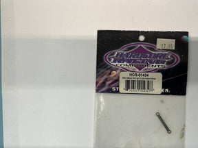 HARDCORE RACING RS4 Micro Frnt Upr H Pin Brce-Silver HCR01434 - HCR01434
