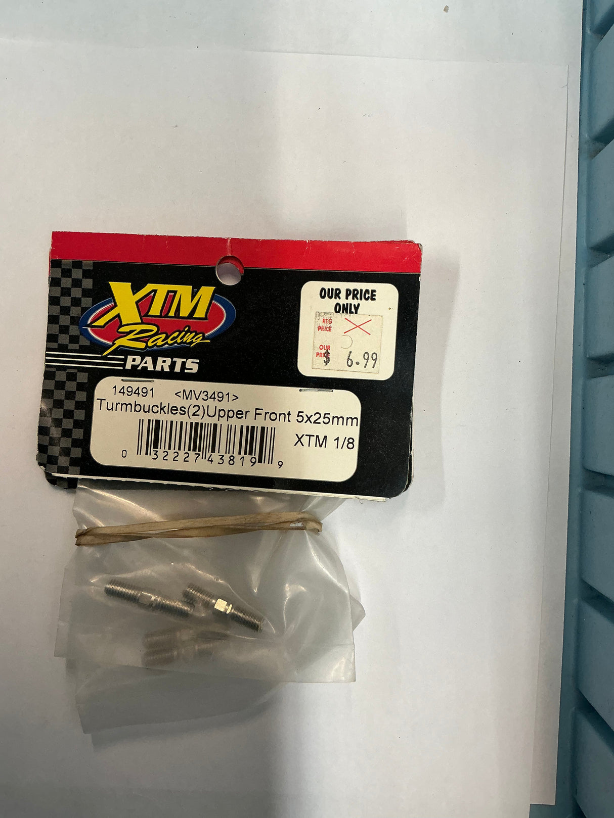 XTM Racing Turmbuckles (2) Upper Front 5x25mm XTM 1/8 MV3491 149491