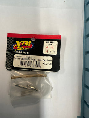 XTM Racing Turmbuckles (2) Upper Front 5x25mm XTM 1/8 MV3491 149491 - 149491