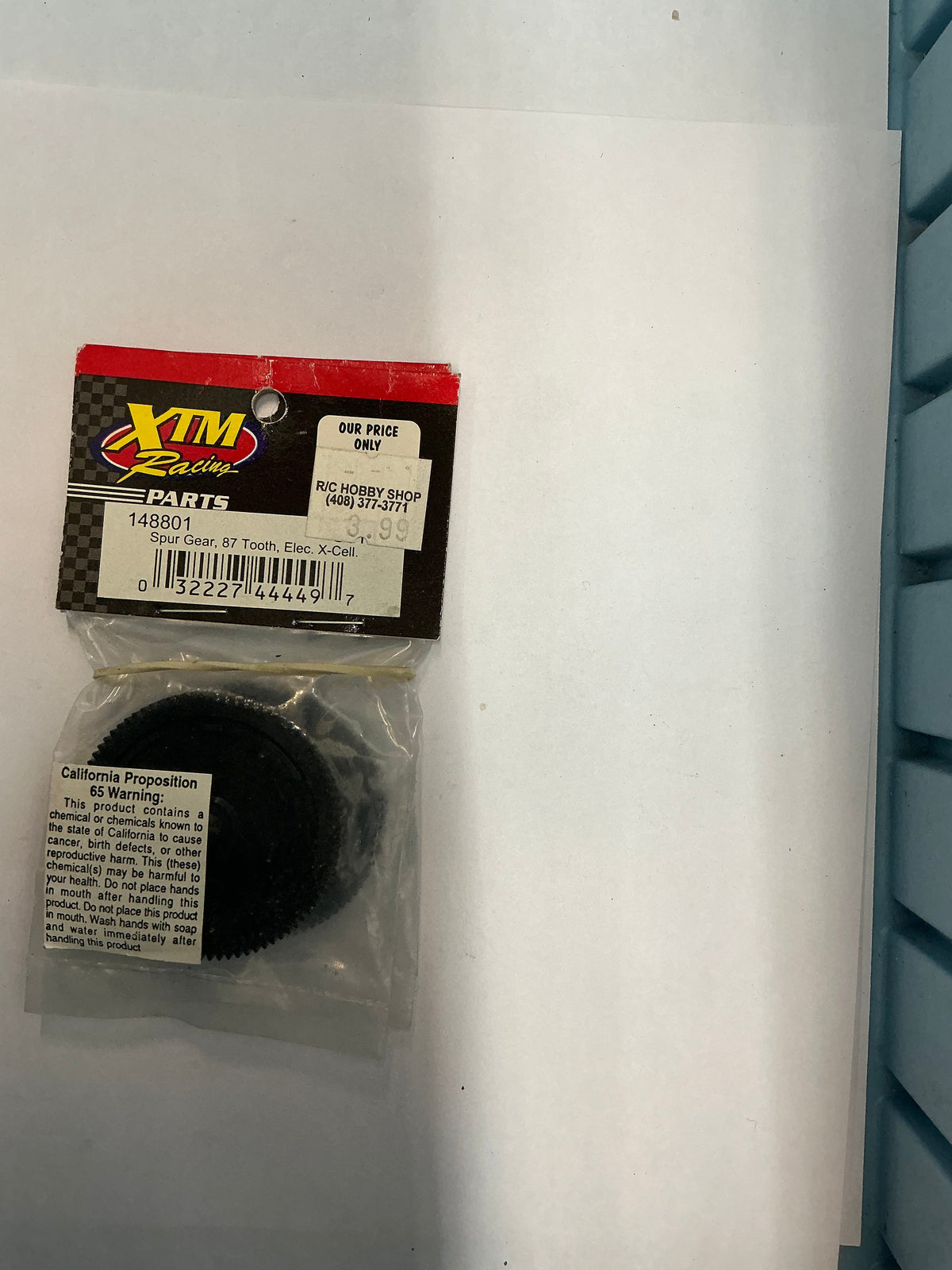 XTM Racing Spur Gear, 87 Tooth, Elec. X-Cell. 148801