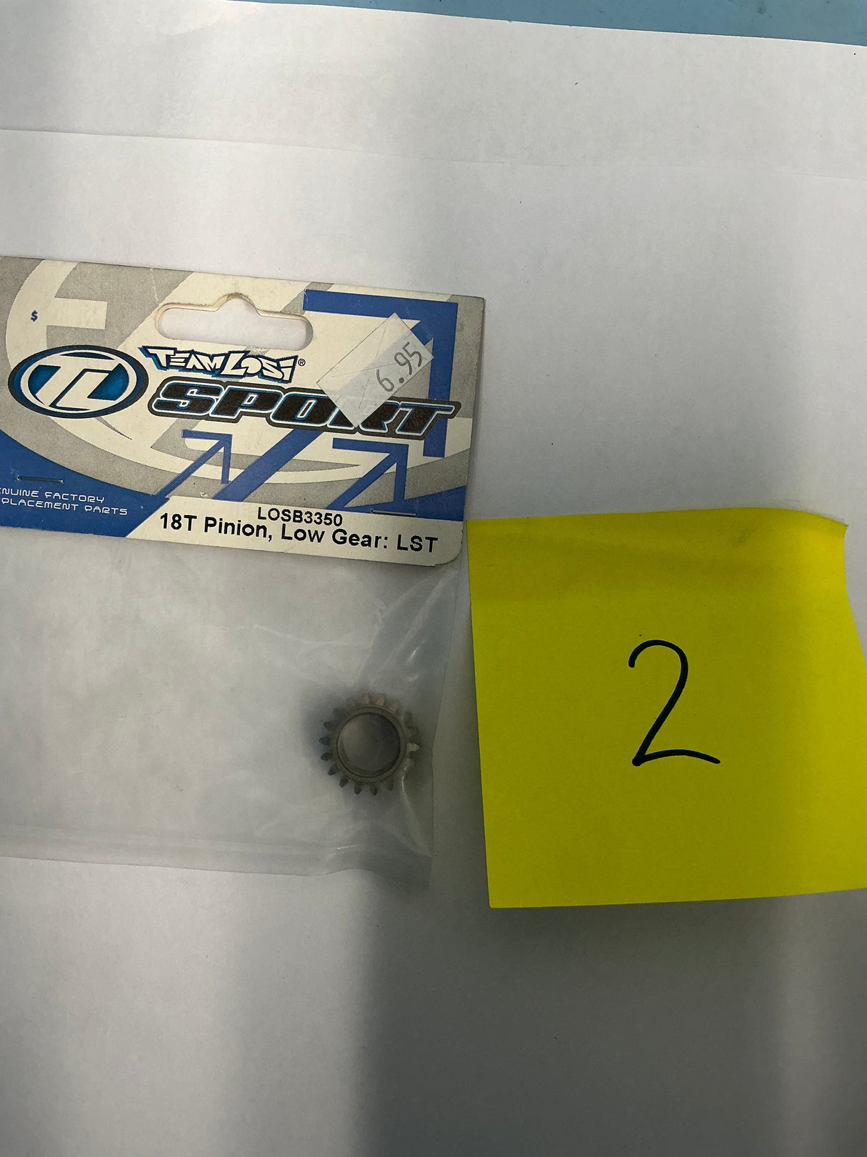 TL SPORT 18T Pinion, Low Gear: LST LOSB3350