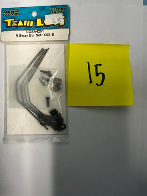 TEAM LOSI R Sway Bar Set: XXX-S LOSA4251 - LOSA4251