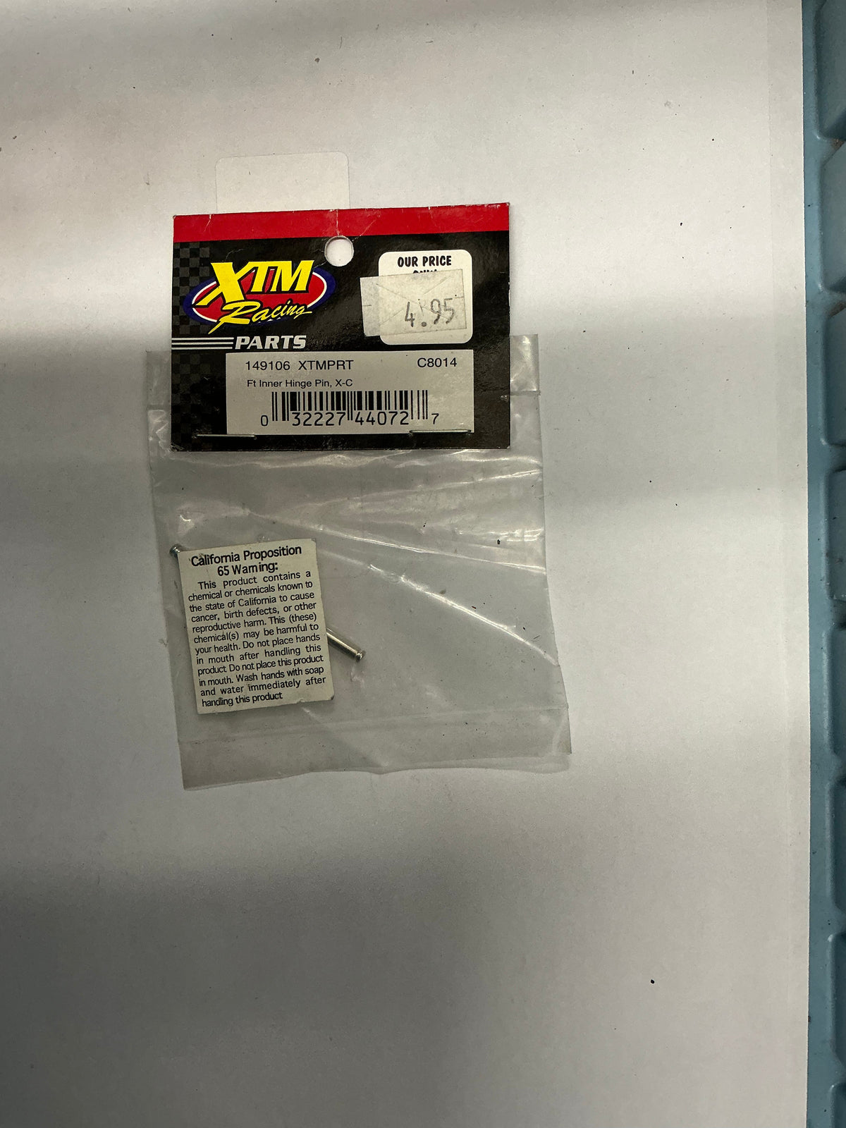 XTM Racing Ft Inner Hinge Pin, X-C XTMPRT 149106