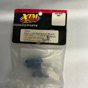 XTM Racing Alum. Link Rod Mnt(2). Blue, X-Factor XTM149624 - XTM149624