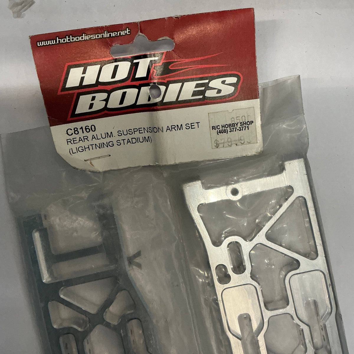 HOT BODIES Rear Alum. Suspension Arm Set (lightning Stadium) C8160