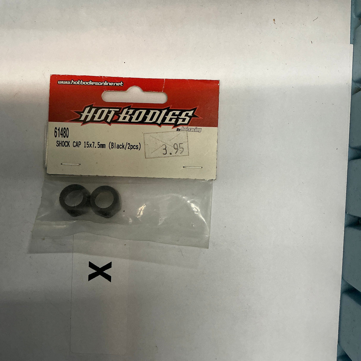 HOT BODIES Shock Cap 15x7.5mm (Black/2pcs) 61480