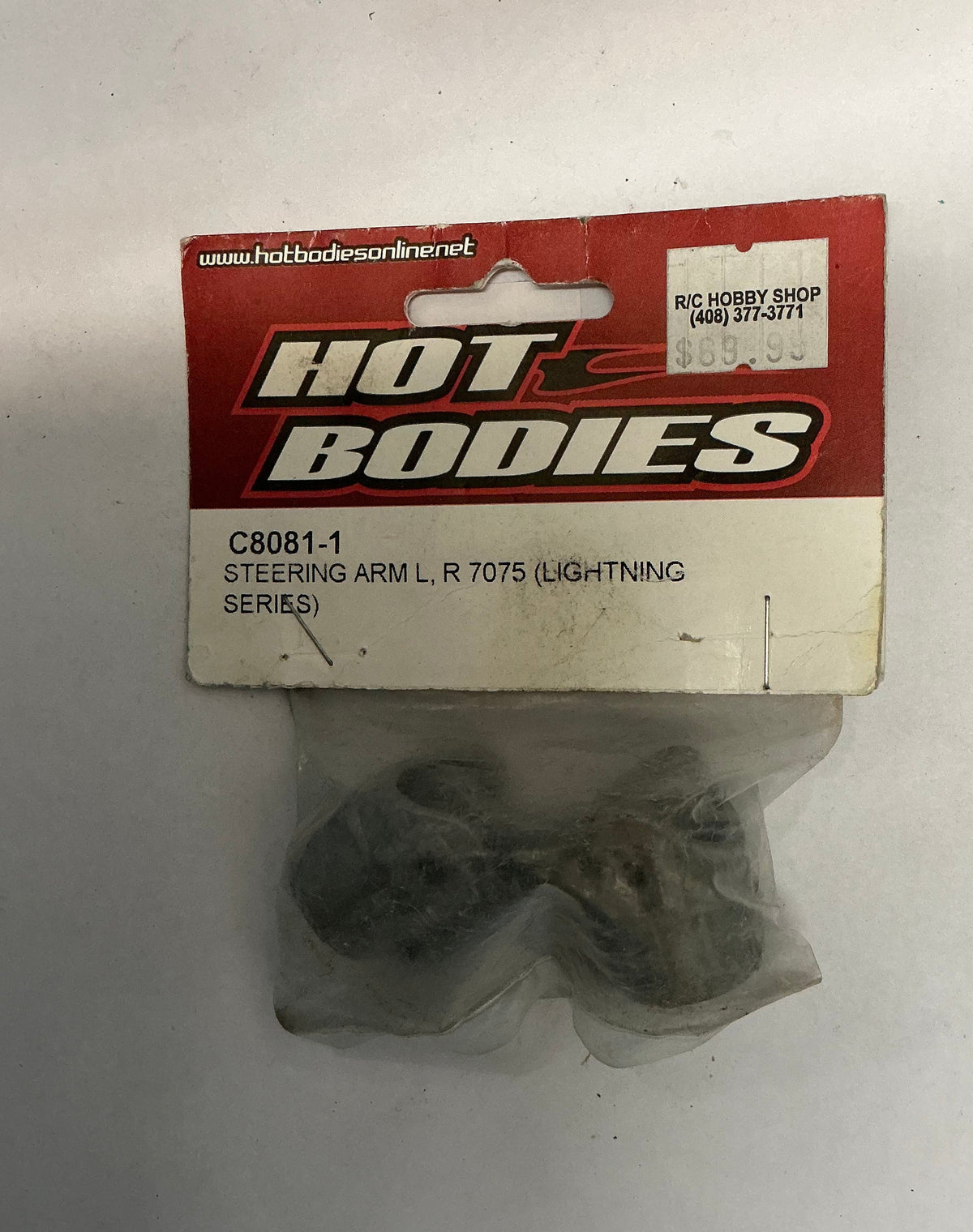 HOT BODIES Steering Arm L, R 7075 (lightning Series) C8081-1