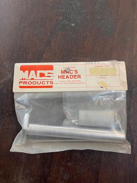 MACS 3591 tuned pipe adapter 15’ (for the discerning modeler)