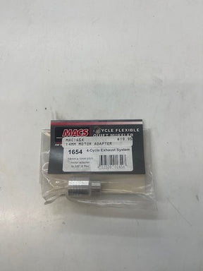 MACS 1654 4-CYCLE EXHAUST SYTEM 4MM x 1MM PITCH MOTOR ADAPTER TO 3/8” id flex