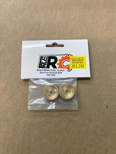 Brass wheel hibs 7Gg for axials SCx24 TRC-029