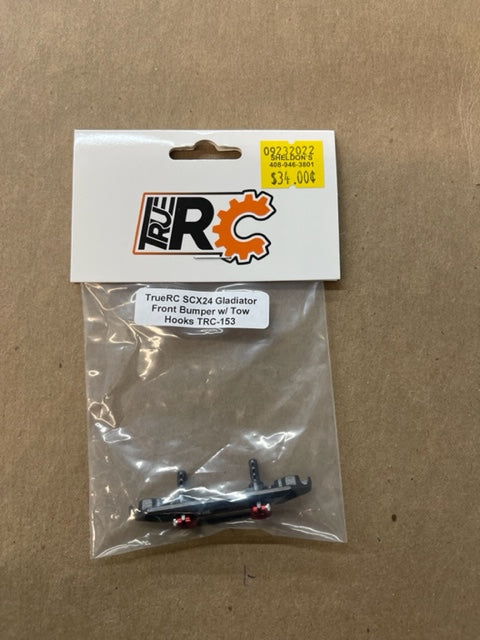 TrueRc SCx24 gladiator front bumper w/tow hooks TRC-153