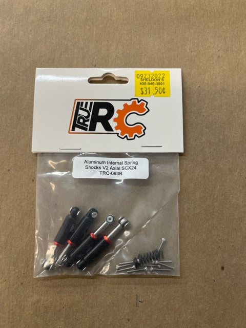 Aluminum internal ping shocks V2 axial SCx24 TR 063B