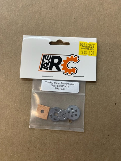 TrueRC Metal transmission gear set SCx24 TRC-028