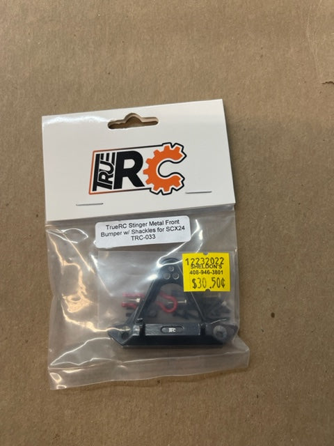 TrueRc stinger metal front bumper with shackless for SCx24 TRC-033