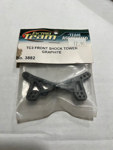 TC3 FRONT SHOCK TOWER GRAPHITE-ASC3882