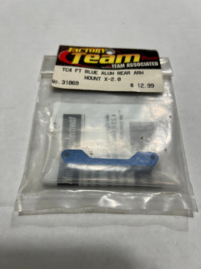 TC4 FT BLUE ALUM REAR ARM MOUNT X-2.0-ASC31069 - ASC31069