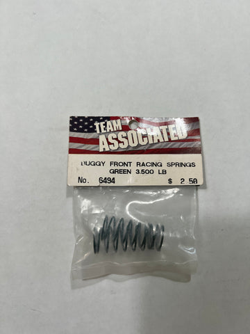 BUGGY FRONT RACING SPPRINGS GREEN 3.500 LB-ASC6494