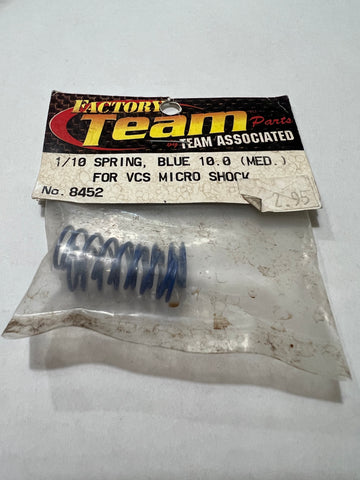 1/10 SPRING, BLUE 10.0 (MED) FOR VCS MICRO SCHOCK-AS8452