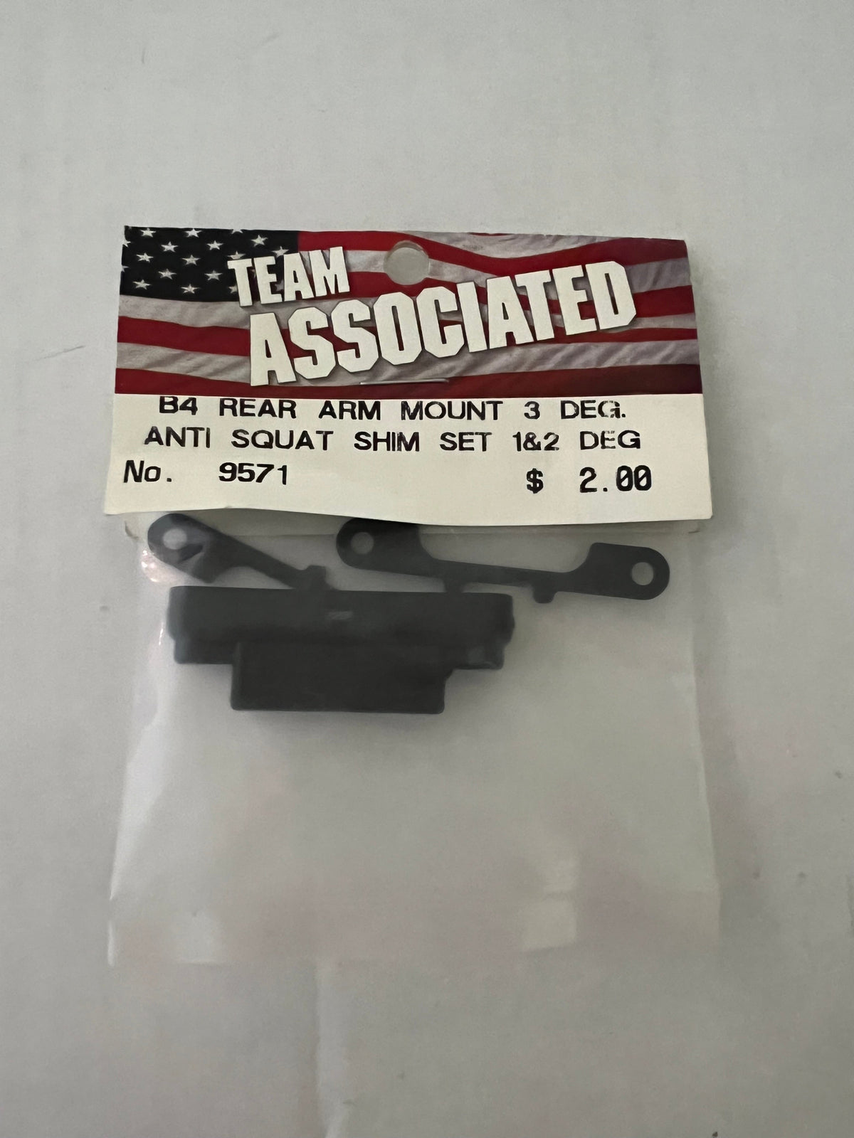B4 REAR ARM MOUNT 3 DEG.ANTI SQUAT SHIM SET  &2 DEG-ASC9571