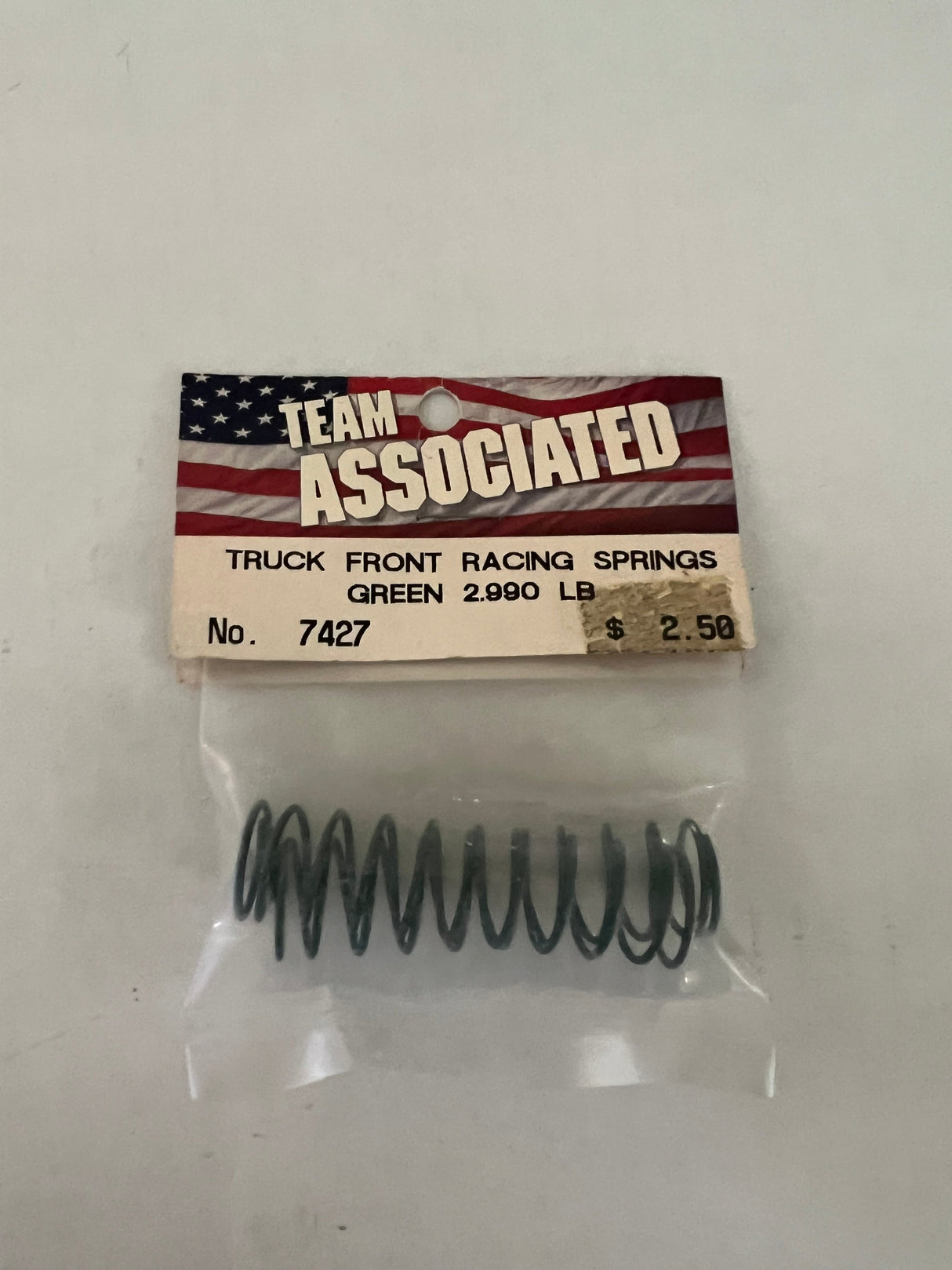 TRUCK FRONT RACING SPRINGS GREEN 2.99 LB-ASC7427