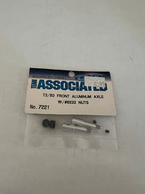 T3/B3 FRONT ALUMINUM AXLE 2/#6222 NUTS-ASC7221 - ASC7221