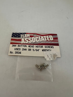 3MM BUTTON HEAD MOTOR SCREWS USES 2MM OR 5/64'' WRENCH-ASC2924 - ASC2924