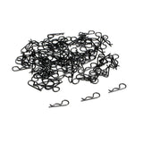 Bent-Up Body Clip (100), Black: 1/10