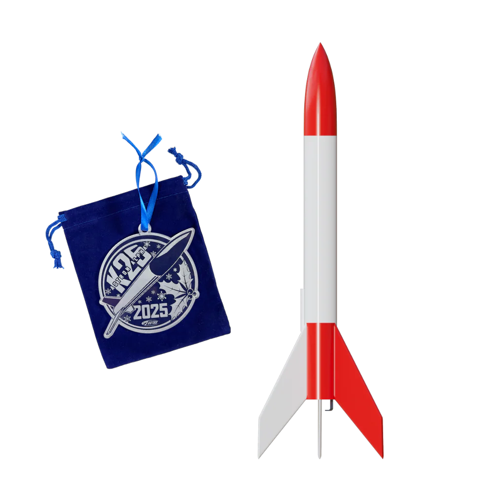 Estes Pro K-25 Astron Alpha™ & 2025 Christmas Ornament - K25-BNDL